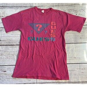 Guess by Georges Marciano Triangle Shirt Vintage Women’s Spell Out Size Large L